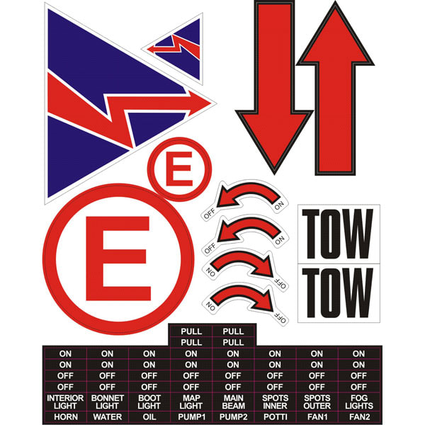 Safety sticker sheet